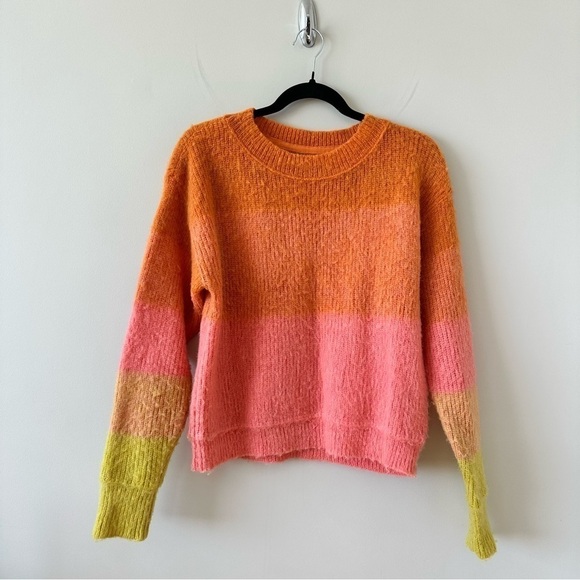 Free People-Autumn Sky Pullover in Autumn Sky Combo (Size:Medium) - Picture 2 of 9